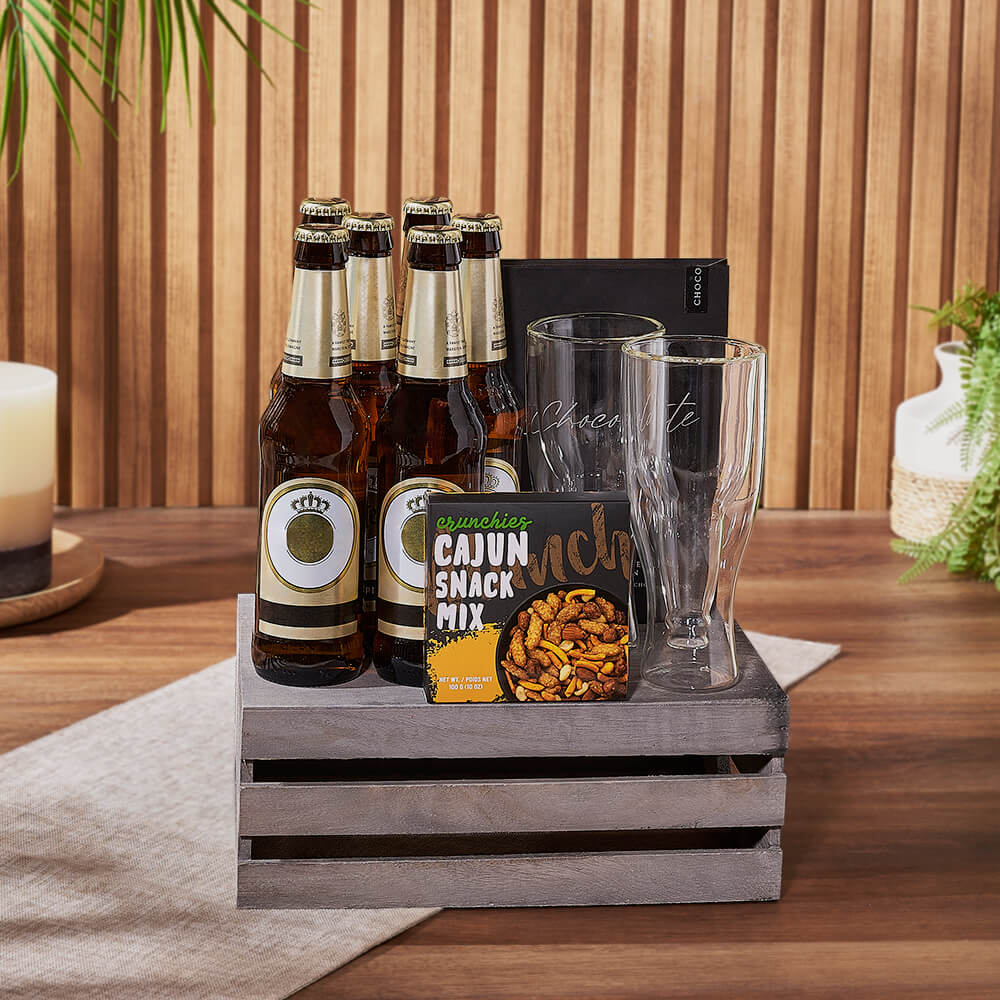 St. James Town Beer &amp; Snack Basket, snack gift, snack, beer gift, beer, Los Angeles delivery