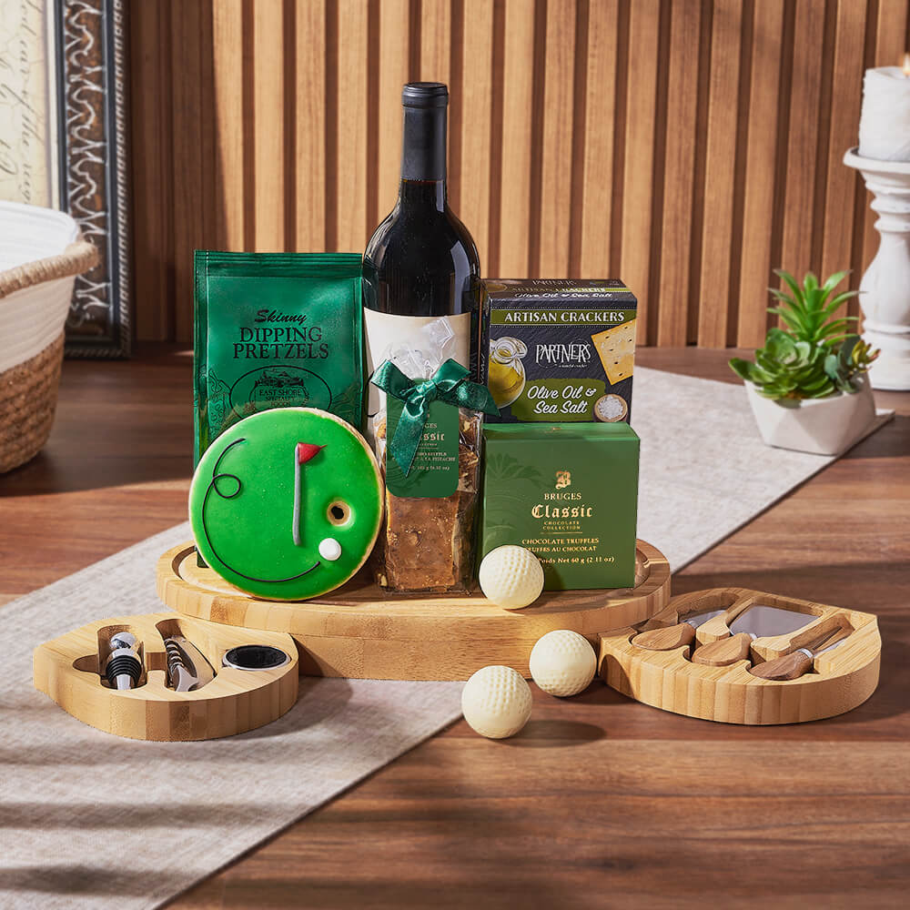Sweet Treat Golf &amp; Wine Gift, wine gift, wine, golf gift, golf, Los Angeles delivery