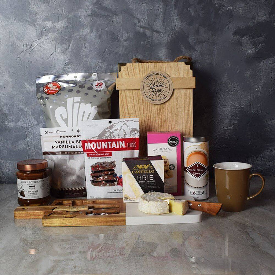 Tea And Snacks Gourmet Gift Basket From Los Angeles Baskets - Los Angeles Delivery