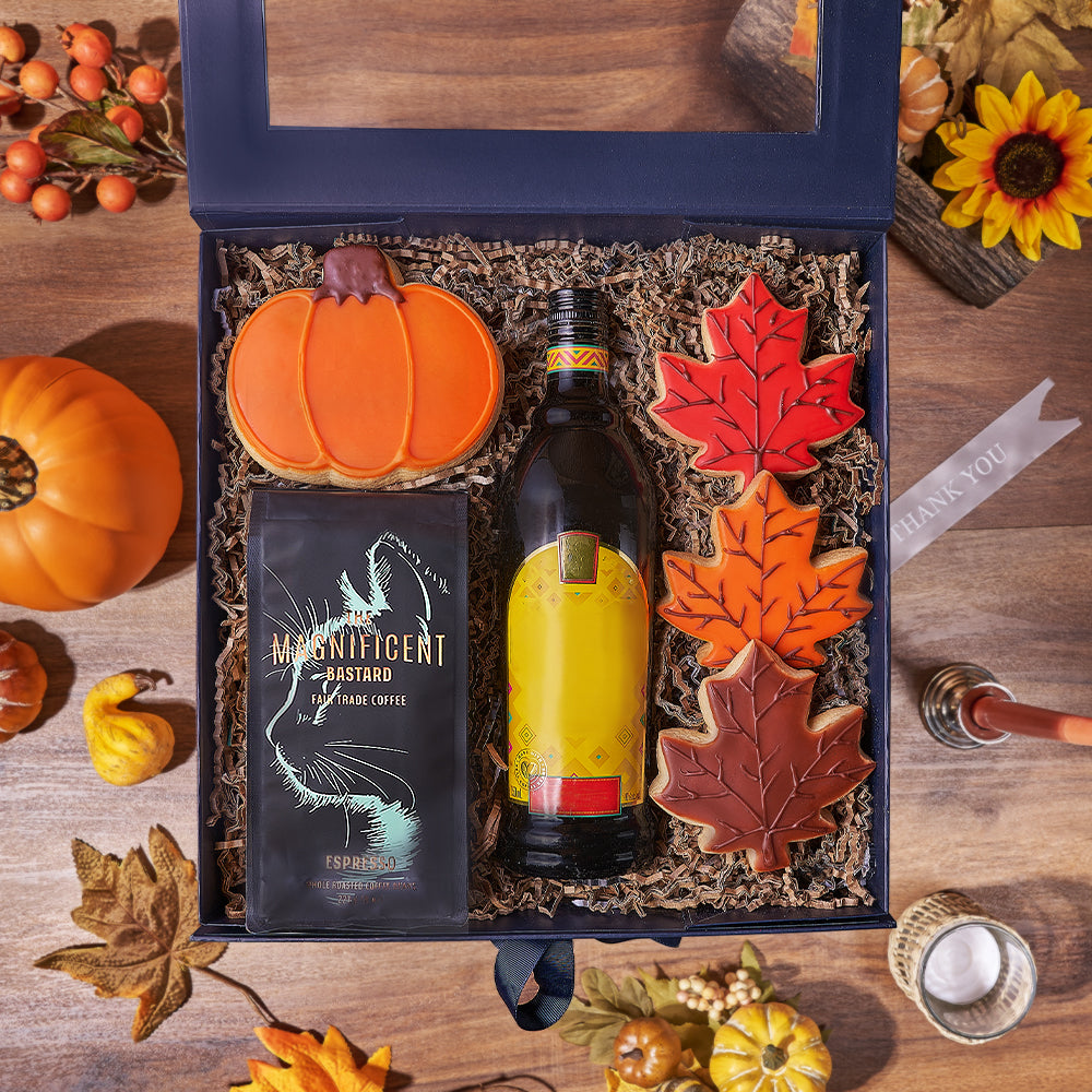 Thanksgiving Spirits &amp; Coffee Gift, coffee gift, coffee, liquor gift, liquor, thanksgiving gift, thanksgiving, cookie gift, cookie, Los Angeles delivery