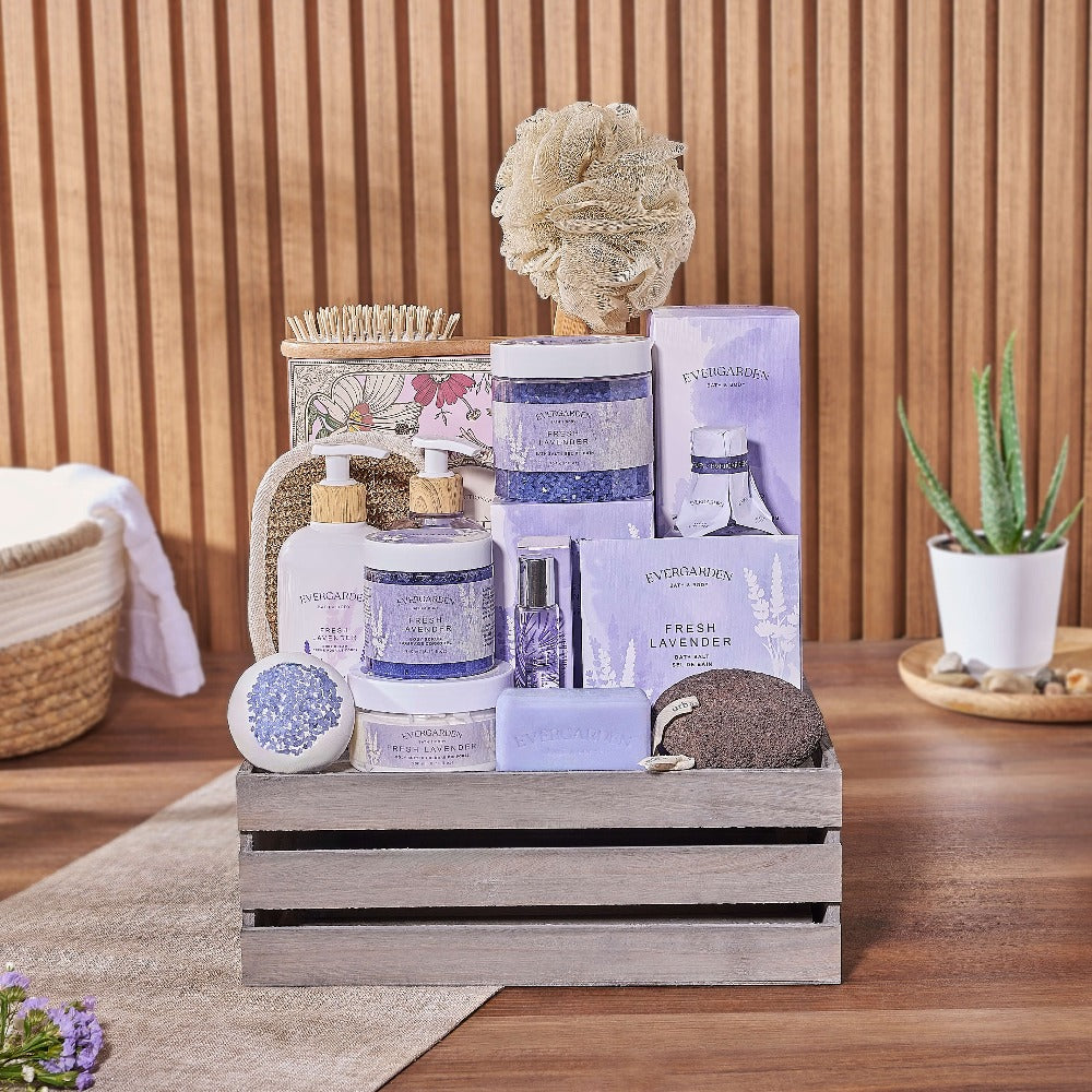 The Ultimate Spa Basket For Her, spa gift, spa, bath &amp; body gift, bath &amp; body, chocolate gift, Los Angeles delivery
