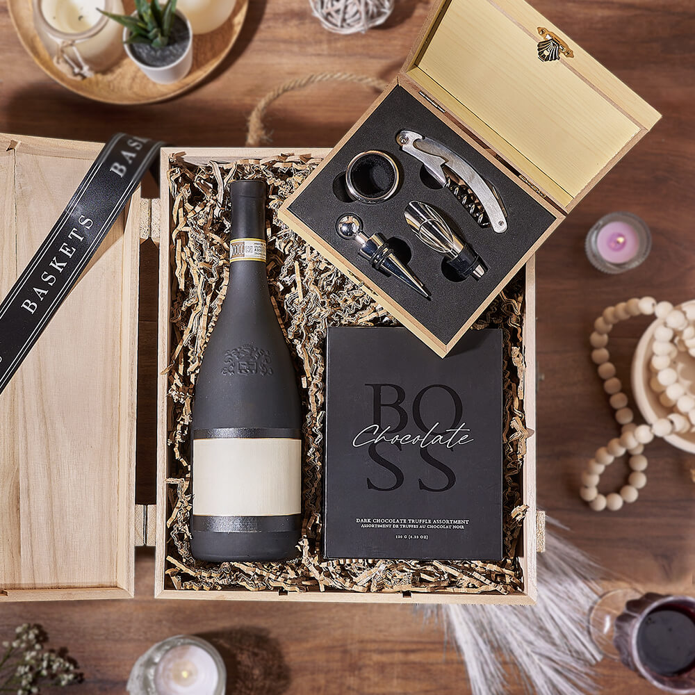 Ultimate Wine &amp; Chocolate Gift Box, wine gift, wine, chocolate gift, chocolate, Los Angeles delivery