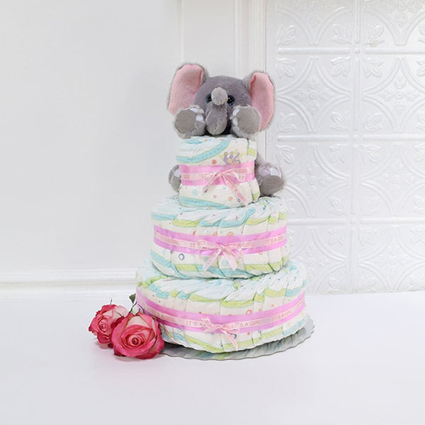 Unisex Diaper Cake - Los Angeles Baskets - Los Angeles Delivery