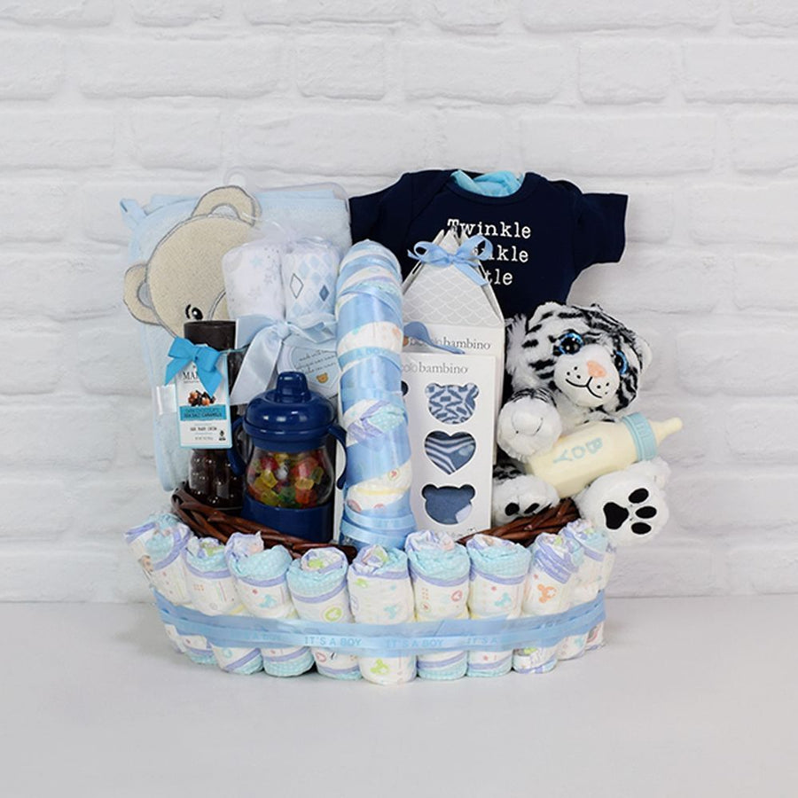 Baby Boy Gift Basket, buy Organic Baby Clothes, Elephant Baby Clothes, Baby Shower Gift, Organic Baby Gift Basket, Baby Boy Elephant Bodysuit