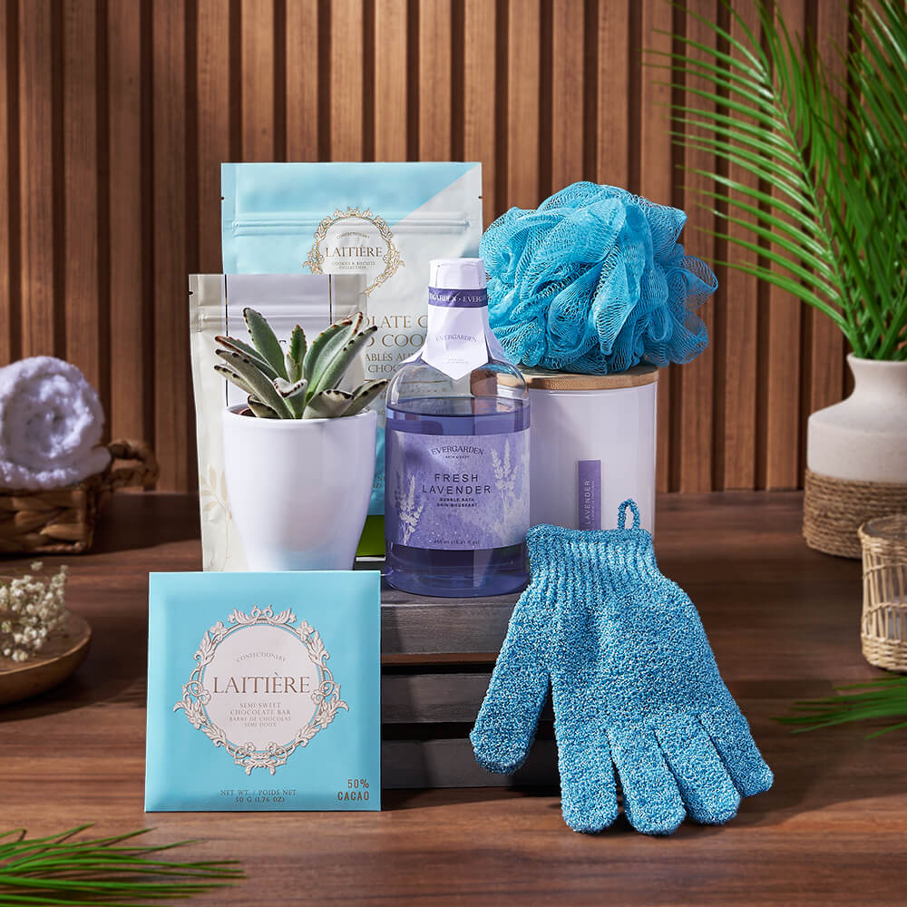 Wonder &amp; Warmth Spa Gift Crate, spa gift, spa, bath &amp; body gift, bath &amp; body, Los Angeles delivery