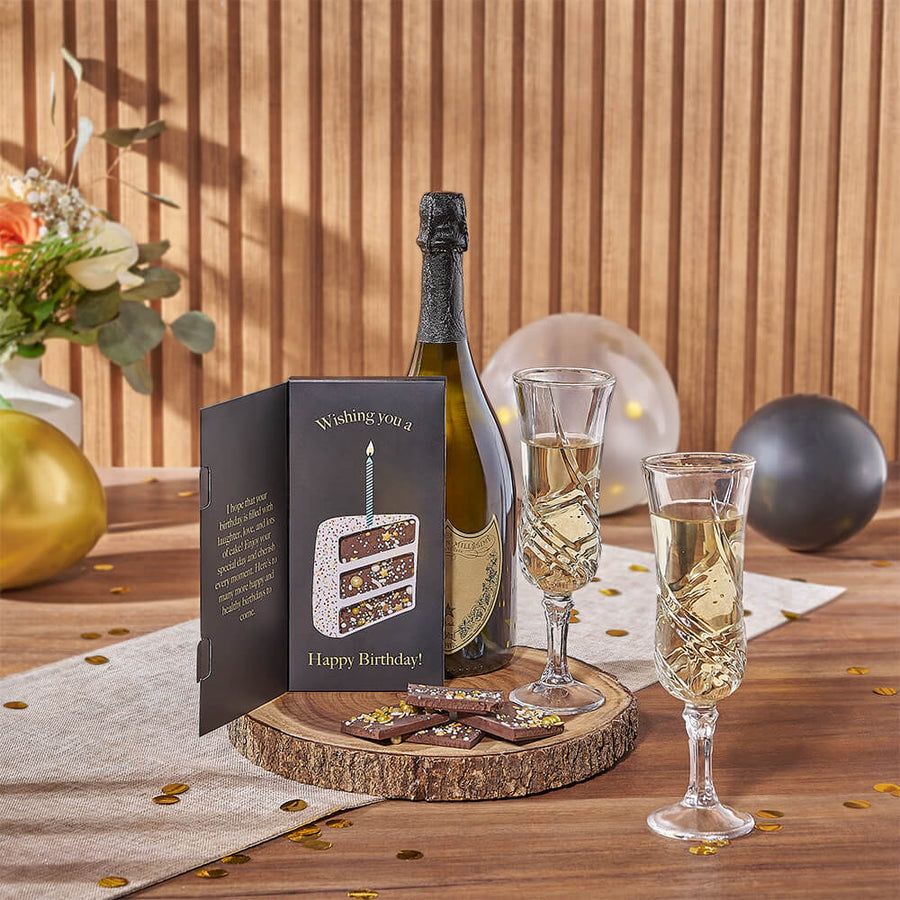 Wonderful Birthday Champagne Gift Set, champagne gift, champagne, sparkling wine gift, sparkling wine, birthday gift, birthday, Los Angeles delivery