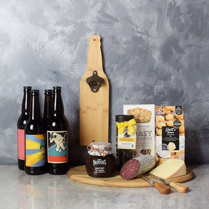 Beer & Cheese Lover's Basket from Los Angeles Baskets - Los Angeles Delivery