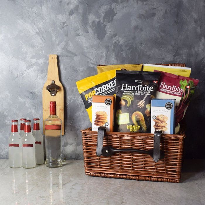 Hockey Night Shots &amp; Coolers Basket from Los Angeles Baskets - Los Angeles Delivery