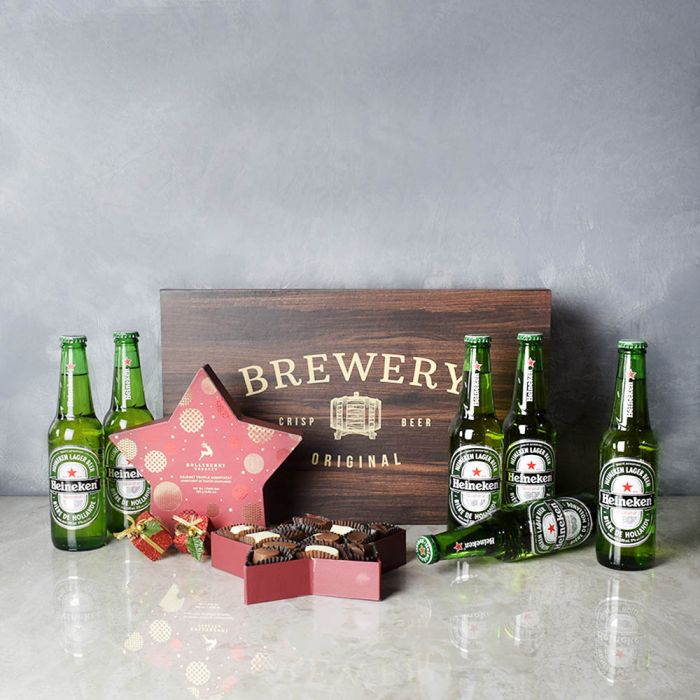 Holiday Beer & Chocolates Set from Los Angeles Baskets - Los Angeles Delivery