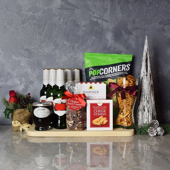 Holiday Beer & Snacks Gift Basket from Los Angeles Baskets - Los Angeles Delivery