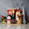 Holiday Champagne & Cheese Snack Basket from Los Angeles Baskets - Los Angeles Delivery