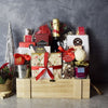 Holiday Champagne & Treats Basket from Los Angeles Baskets - Los Angeles Delivery