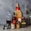 Holiday Liquor Decanter & Treats Basket from Los Angeles Baskets - Los Angeles Delivery.