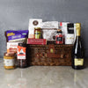 Kosher Champagne & Treats Basket courtesy of Los Angeles Baskets is the perfect gift to congratulate a friend, family member, or colleague - Los Angeles Delivery