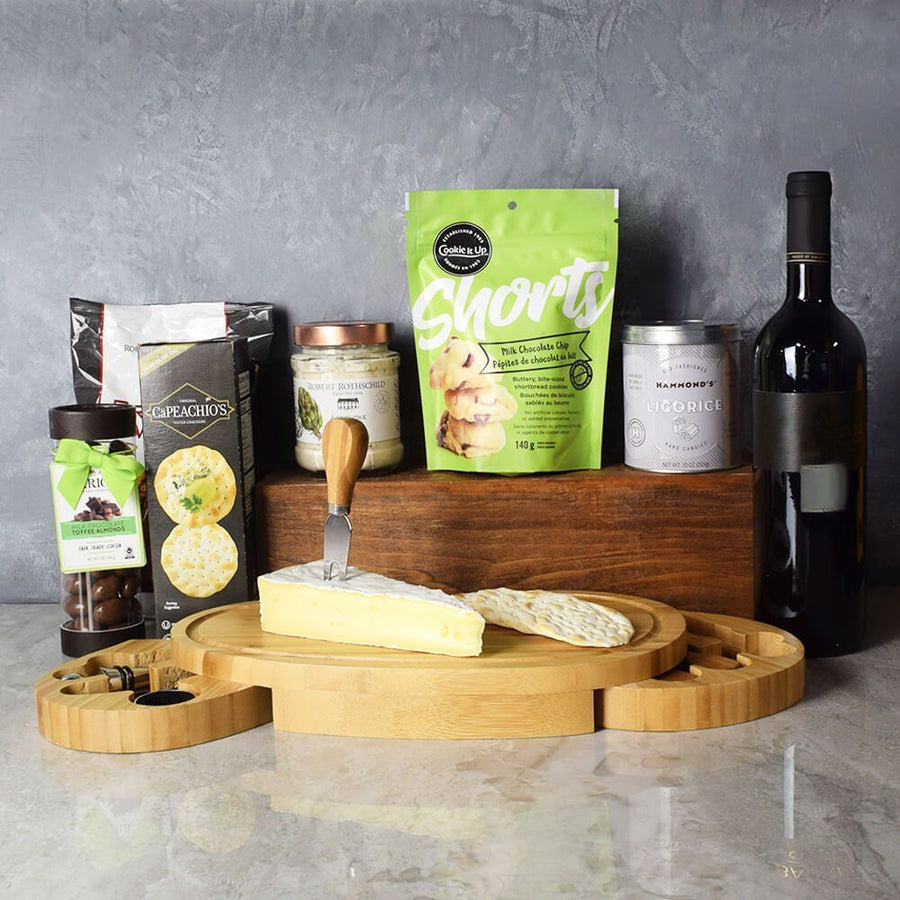 Kosher Wine & Cheese Party Crate from Los Angeles Baskets - Kosher Gift Basket - Los Angeles Delivery