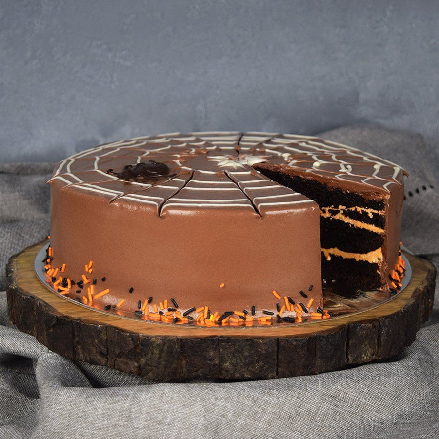 Large Halloween Spiderweb Cake from Los Angeles Baskets - Cake Gift - Los Angeles Delivery