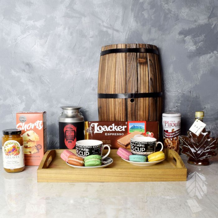 Maple, Coffee & Macaron Gift Set from Los Angeles Baskets - Los Angeles Delivery