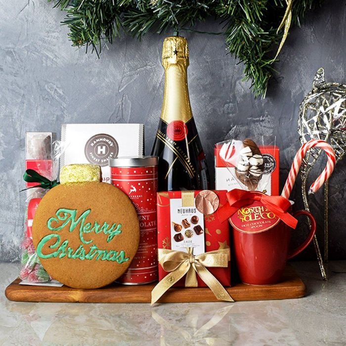 Merry Christmas Celebration Basket from Los Angeles Baskets - Los Angeles Delivery