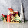 Merry Christmas Tea & Snacks Basket from Los Angeles Baskets - Los Angeles Delivery