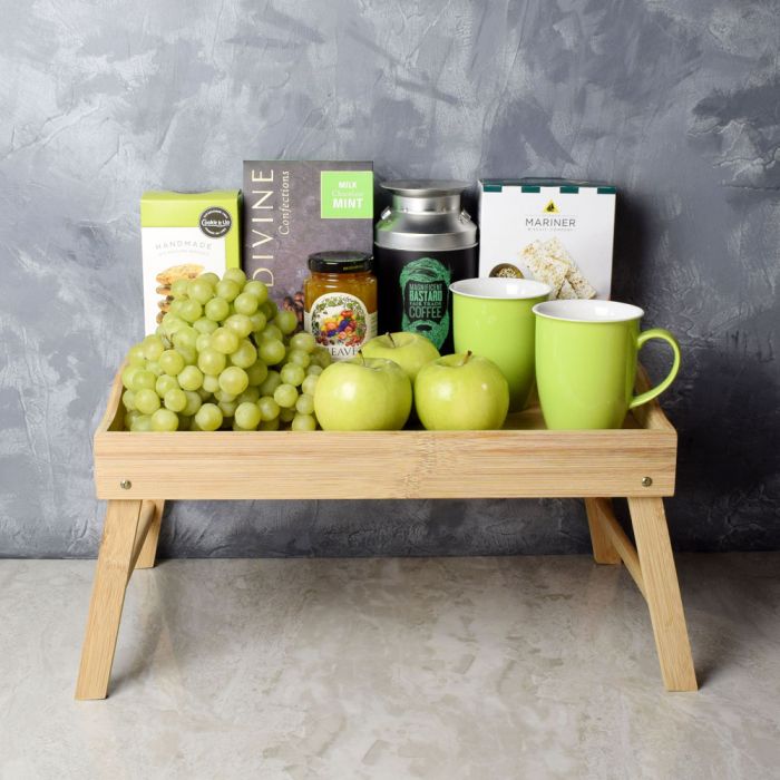 The Green Get Well Gift Tray from Los Angeles Baskets - Get Well Gift Basket - Los Angeles Delivery